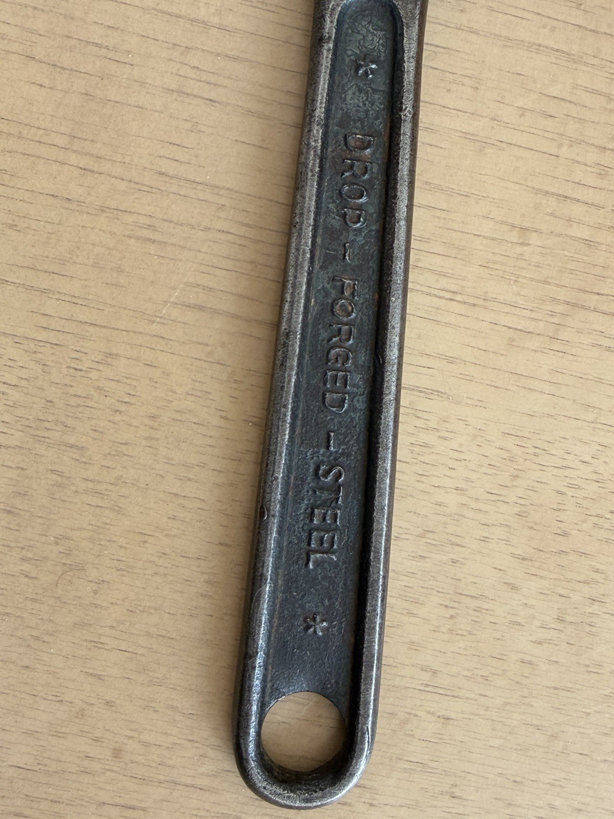 Vintage Fulton Made In Germany 1/2×8” Adjustable Wrench *Drop Forged Steel