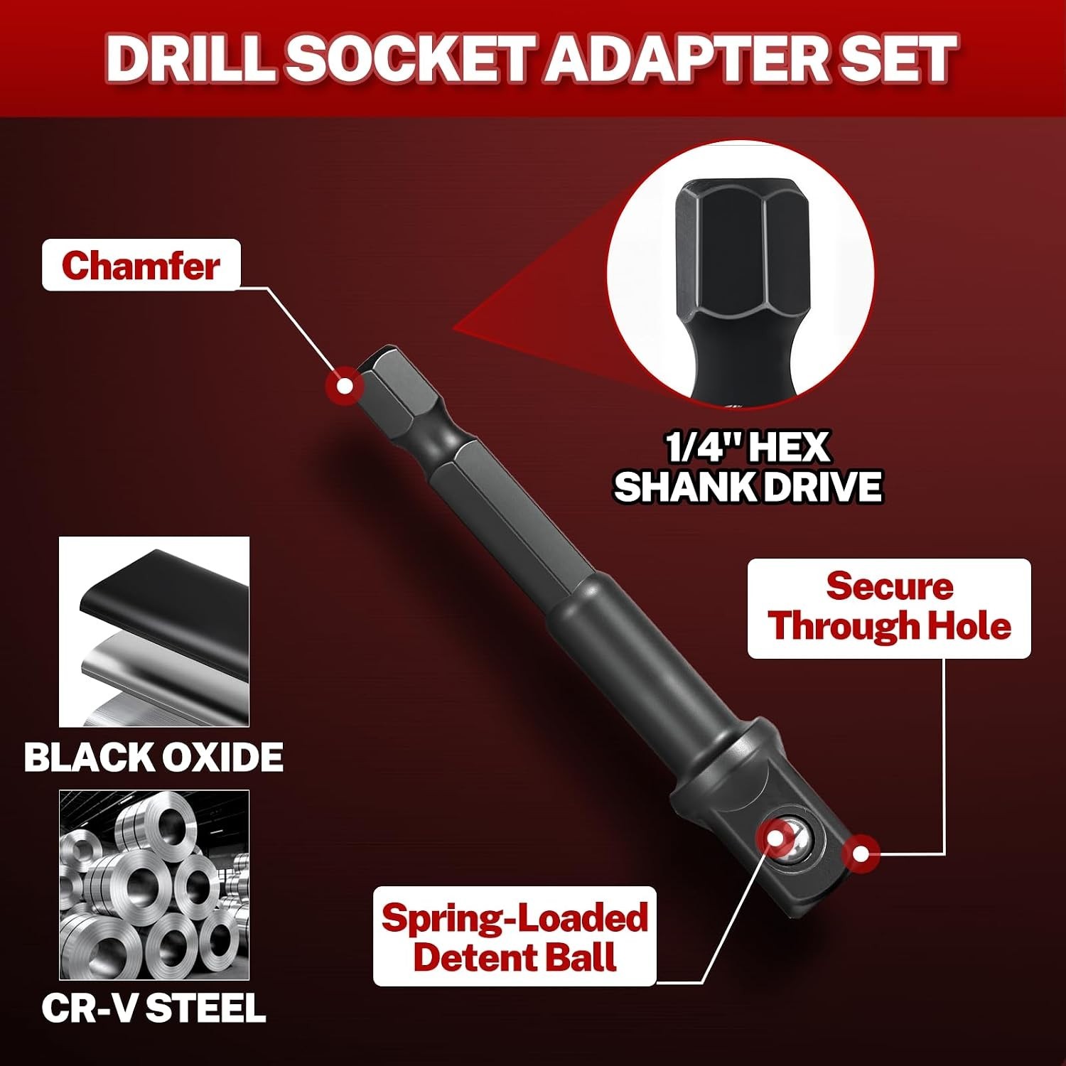 Impact Socket & U-Joint Adapter Kit | Corrosion Resistant