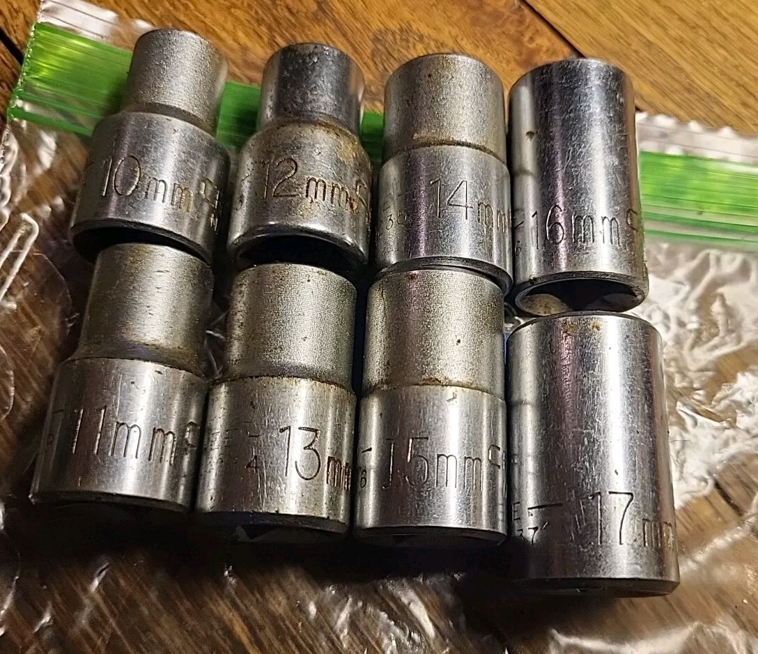 Craftsman Sockets -EE- 1/2″ Drive 12 Pt.-10mm,11mm,12mm,13mm,14mm,15mm,16mm,17mm