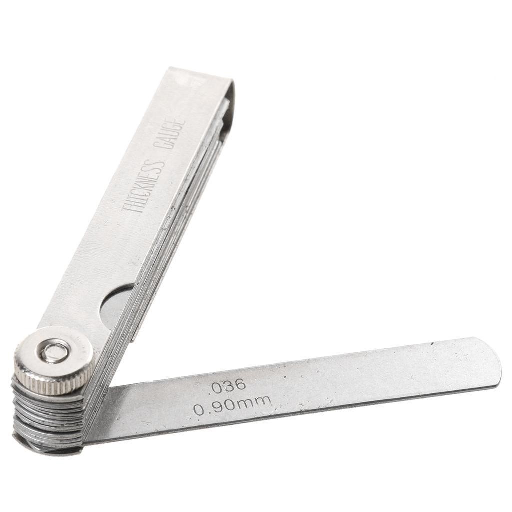 Metric Thickness Manganese Steel Feeler Gage Gauge 0.02-1.00mm