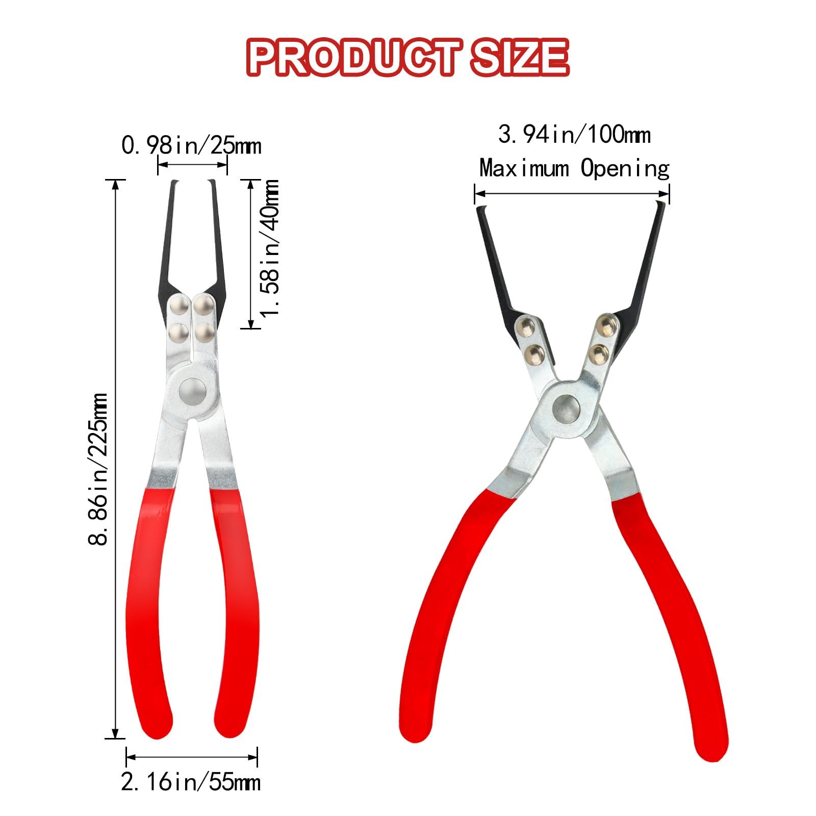 Aleric Relay Puller Pliers and Fuse Plier, Automotive Red, Blue