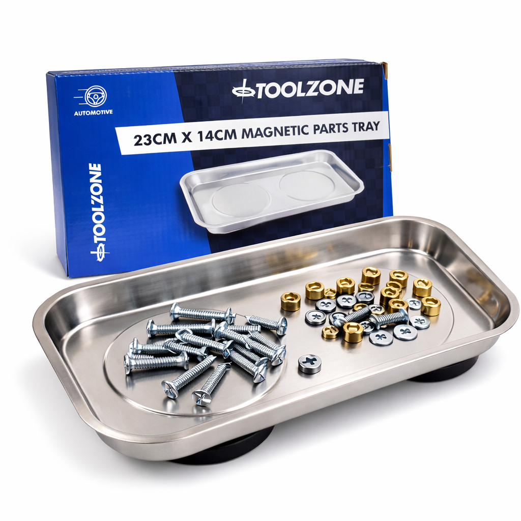 Magnetic Parts Tray 23x14cm 230mm 9” Rectangular Stainless Steel Tool Dish