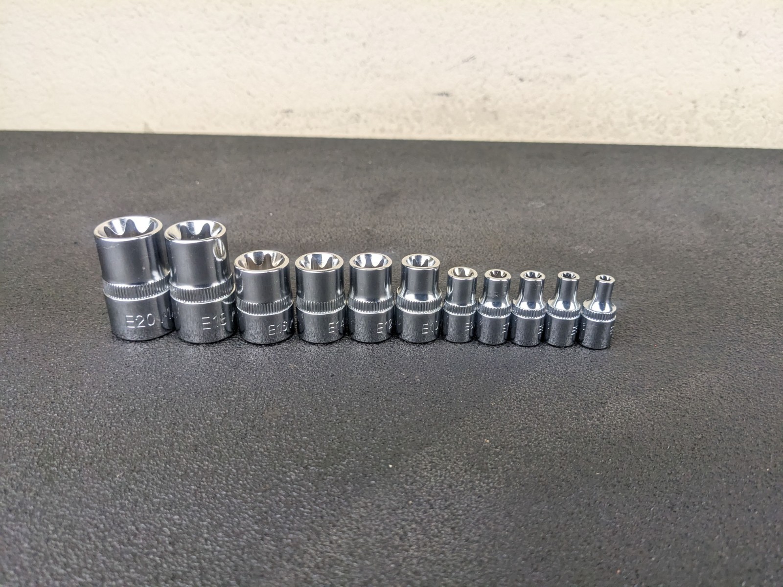 #bp435 MAC Tools NEW SMXVE11B 11 Piece Inverted Star Socket Set