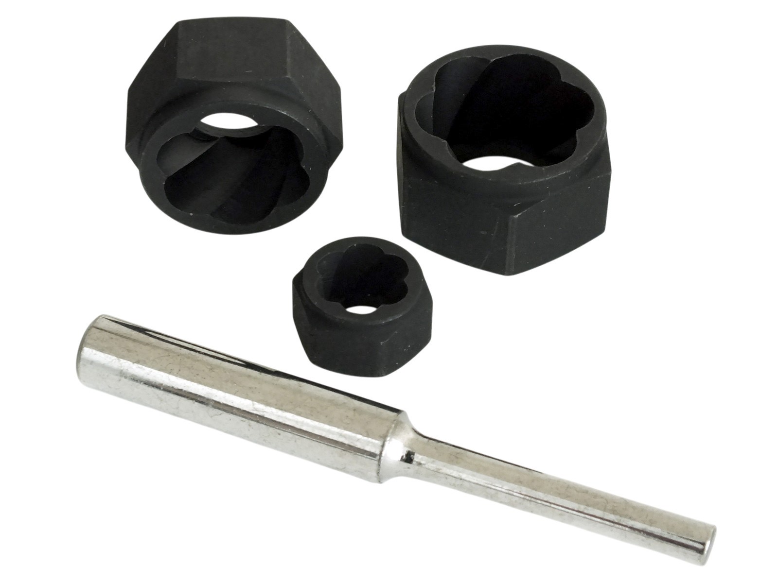 11pc Grip & Twist Sockets Locking Wheel Nut Removal Stud Extractor Rounded Bolts