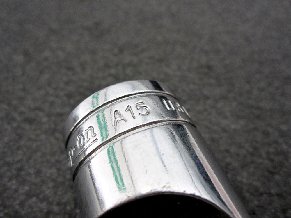 Vintage Snap-on 1/2″ Drive 1-3/16″ Drag Link Socket A15 Underline USA