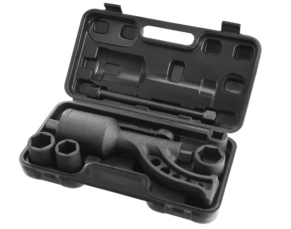 Multiplicador de Par 1″ para tuercas, 6,800N.m, Set con 4 Enchufes