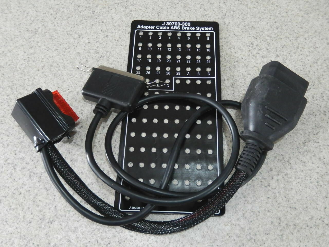 Kent Moore J-39700-300 Breakout Box BOB ABS Adapter Cable Tool + Overlay