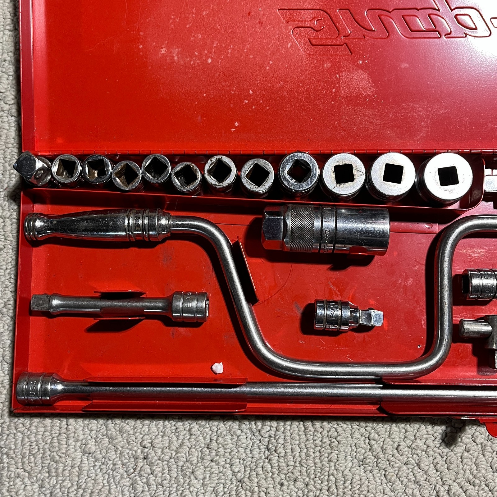 Snap-on 3/8″ Drive Socket Wrench 24 pc Set F081-F281 12 pt in Box