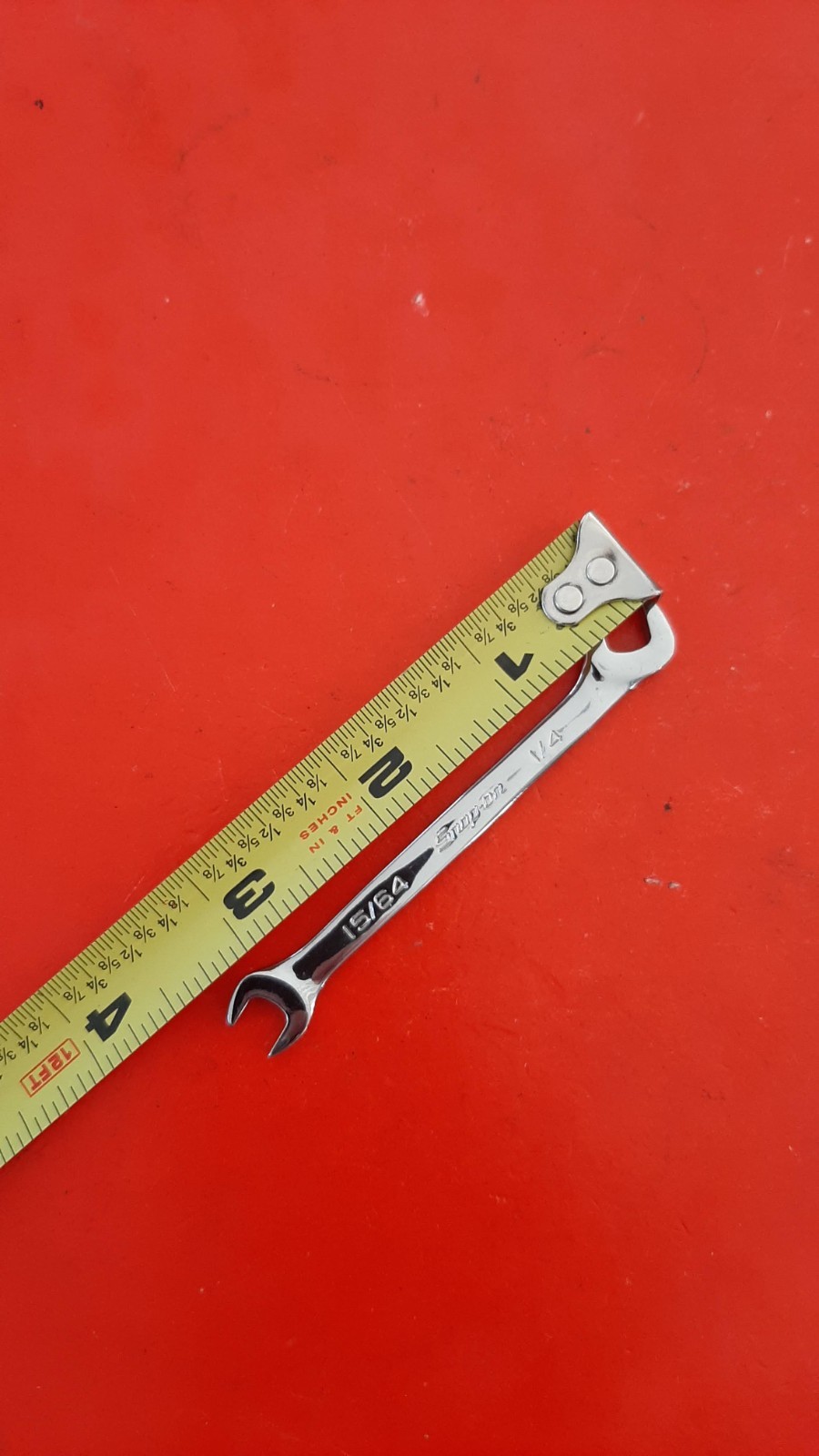 Snap-on DS1516A Offset Angle Open End 15/64 x 1/4″ Ignition Wrench ENGRAVED