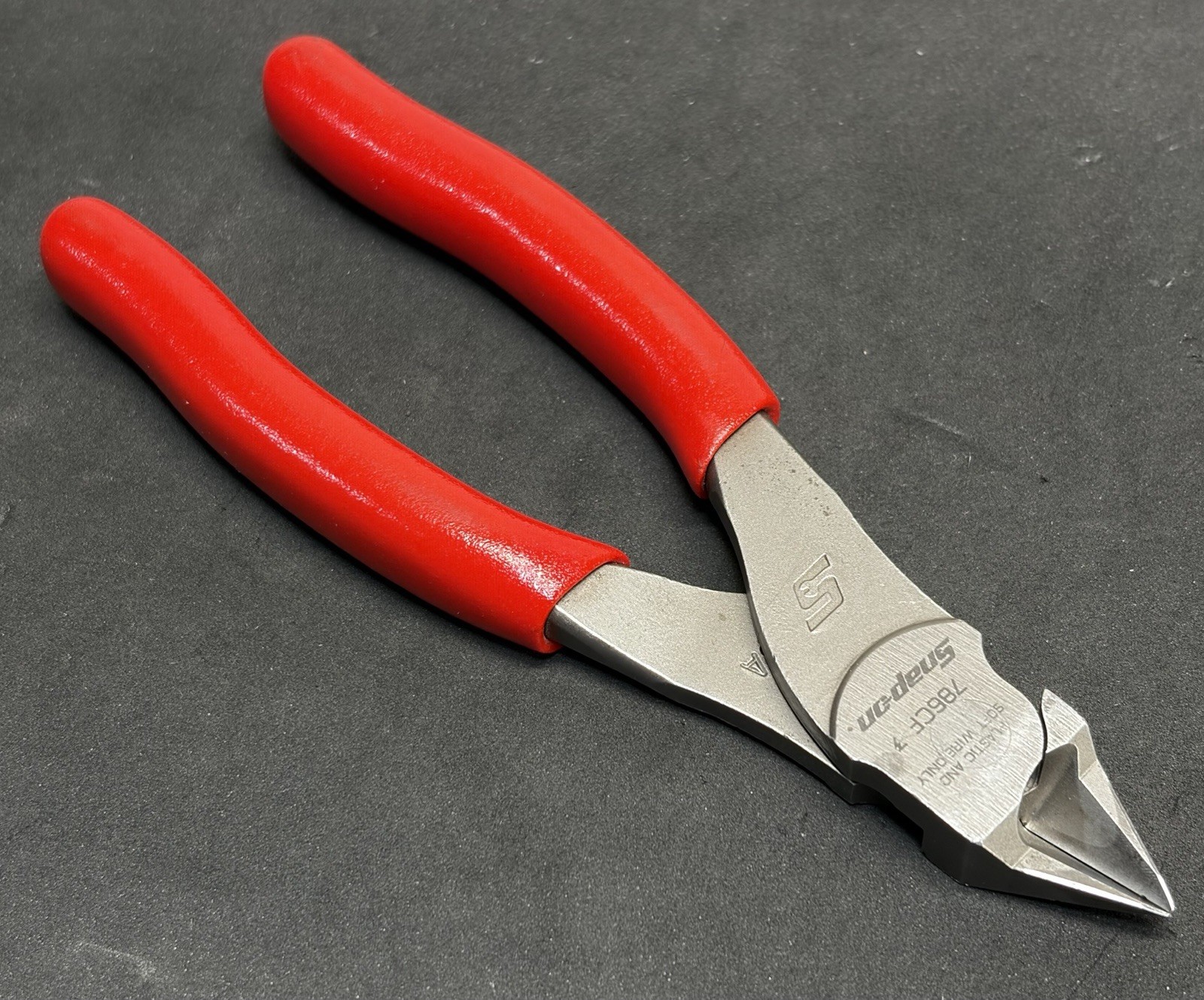 Snap On Tools RED Talon Grip 6″ FLUSH CUT Diagonal Side Cutters Dikes 786CF