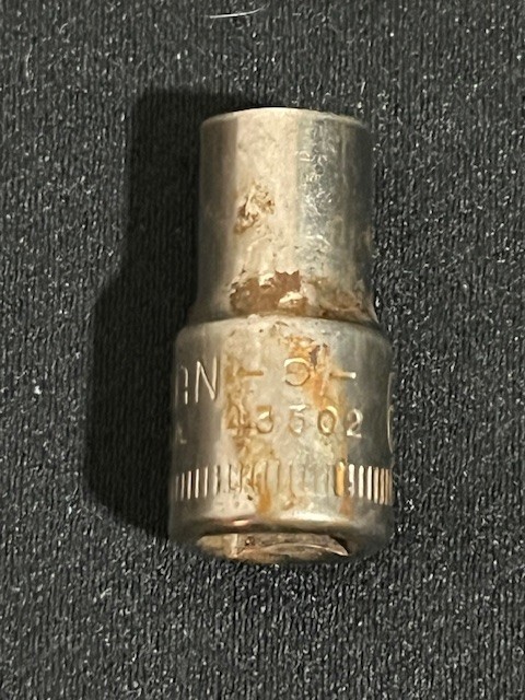 Craftsman USA 6mm 6 Point 1/4″ Drive Shallow Socket 43502 -V- Series
