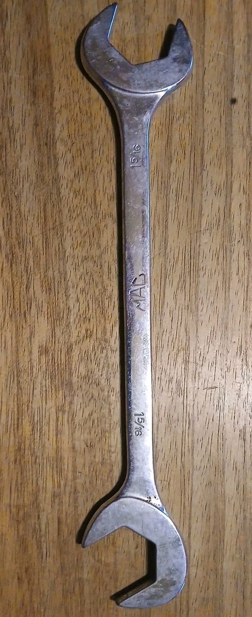 Vintage MAC Tools DASeries 5pc4‑Way AngleHead Open End Wrench Set 9/16″ to 1-3/8