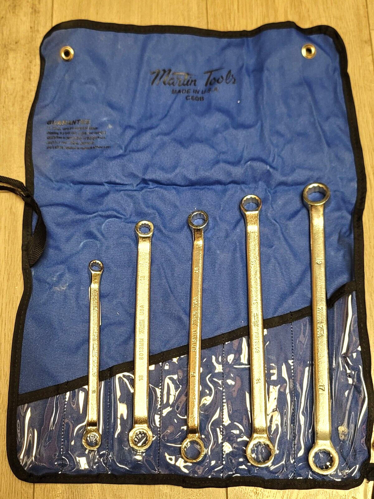 Martin Tools 5pc Metric 45 Degree Offset Double Box Wrench Set 10-19mm USA BO5KM