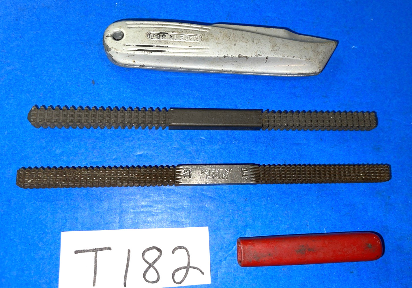 SNAP ON TOOLS 3 PIECE THREAD RESTORER FILES & UTILITY KNIFE