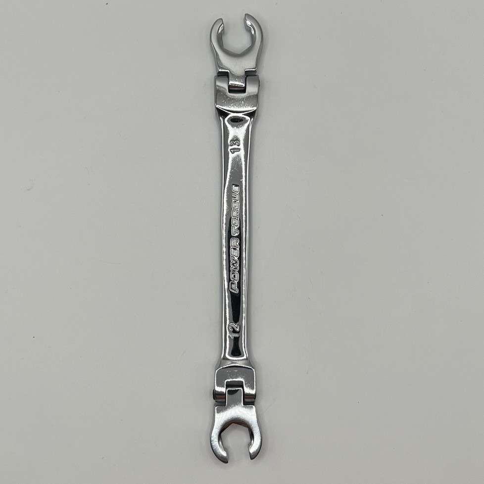 Power Torque Flex Head Flare Nut Line Wrench Metric 12mm x 13mm GM0020 Taiwan