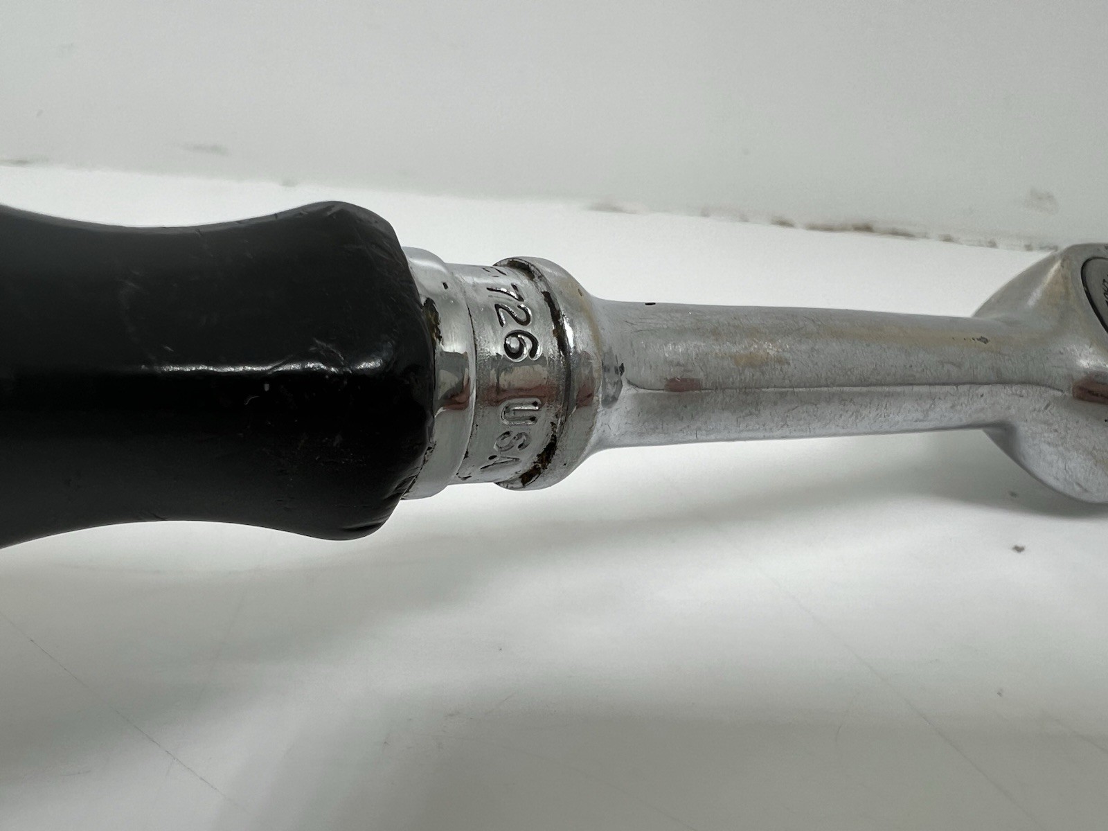 Snap-on F726 3/8” Drive Round Head Ratchet Soft Grip Dual 80 USA Made