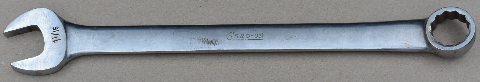 SNAP-ON TOOLS OEX34 OEX-34, 1-1/16″ SAE, 12-PT, OPEN/BOX END COMBINATION WRENCH
