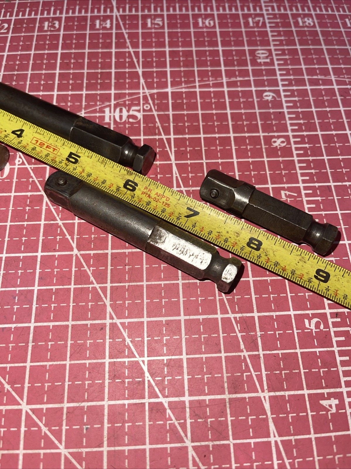 Apex USA 4 Piece 7/16 Hex Power Adapter Extension Set 3/8 Drive 2-6” Ex371