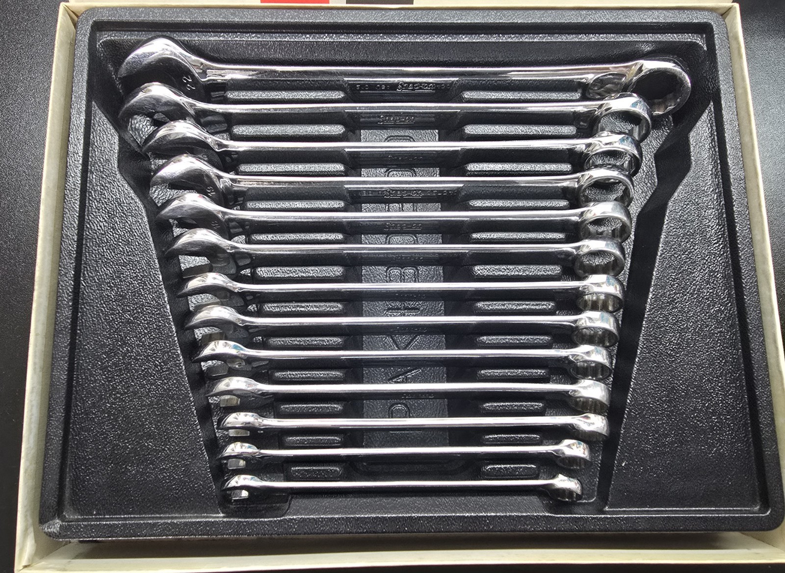 Snap On OEXM713 13 PIECE FLANK DRIVE METRIC COMBINATION WRENCH SET