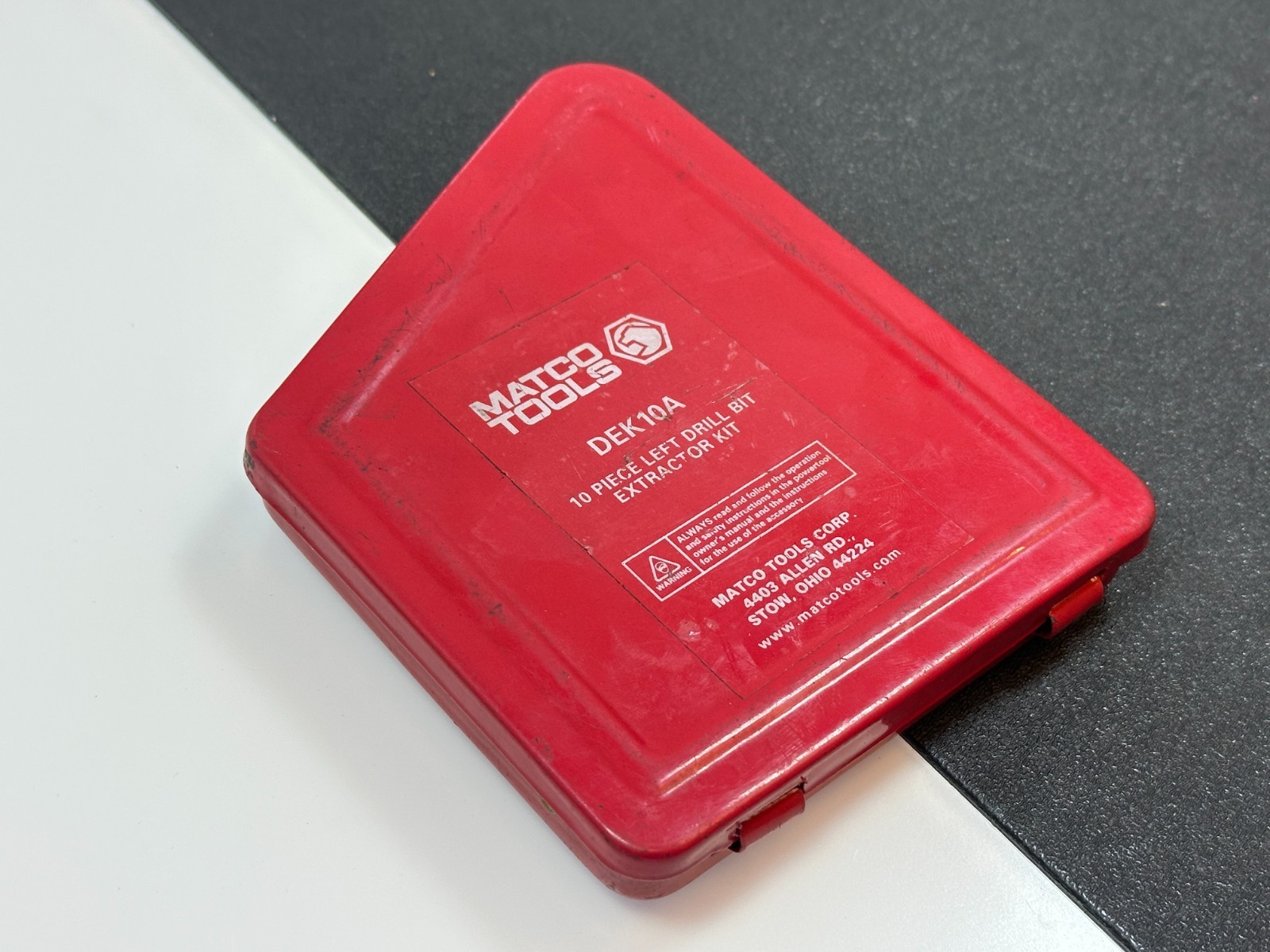 Matco Tools USA DEK10 Metal Case Only (No Tools) for Extractor Drill Bit Set