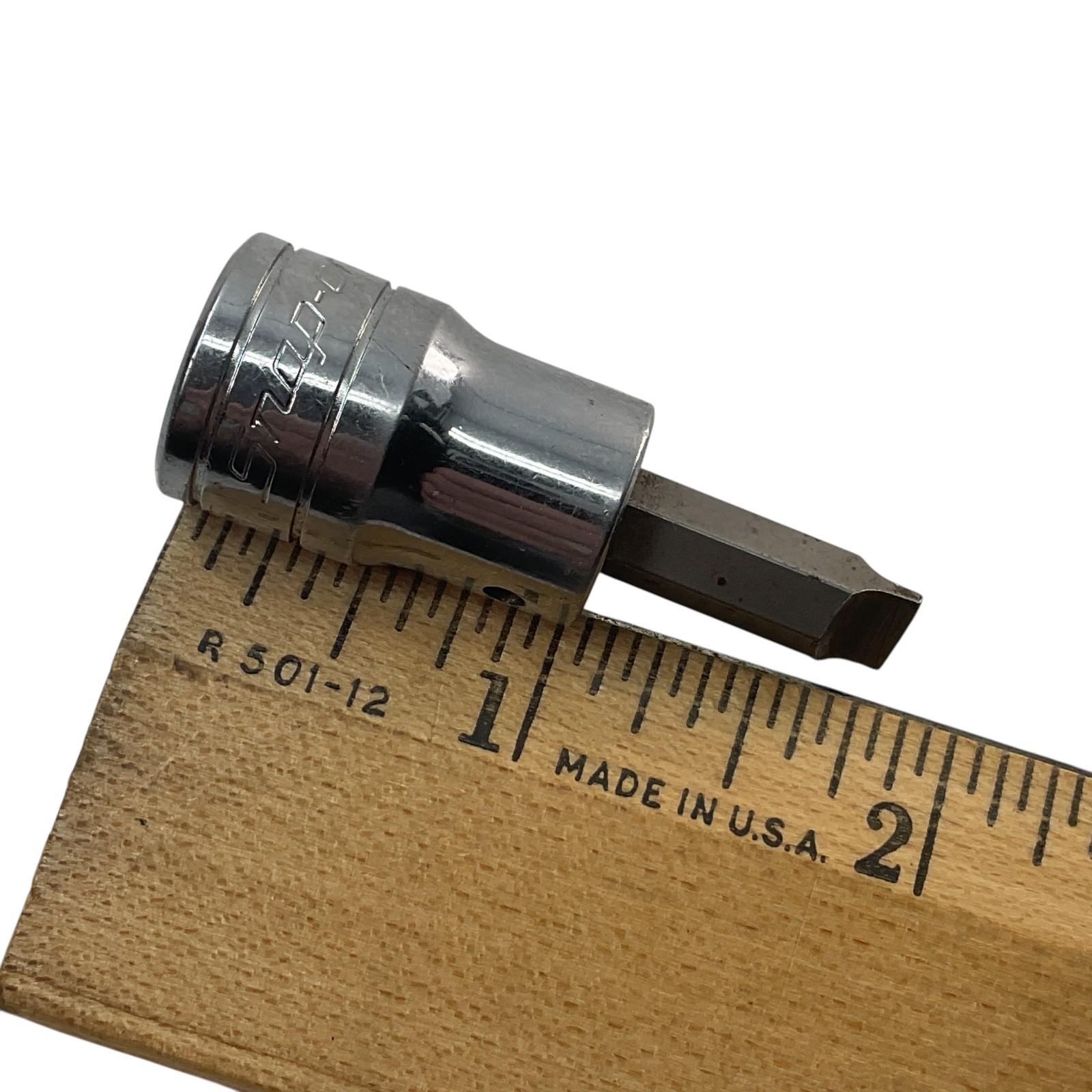 Snap-On Slotted Bit Driver Socket 1/4″ F42 3/8″ Drive As Pictured Mechanic Tool