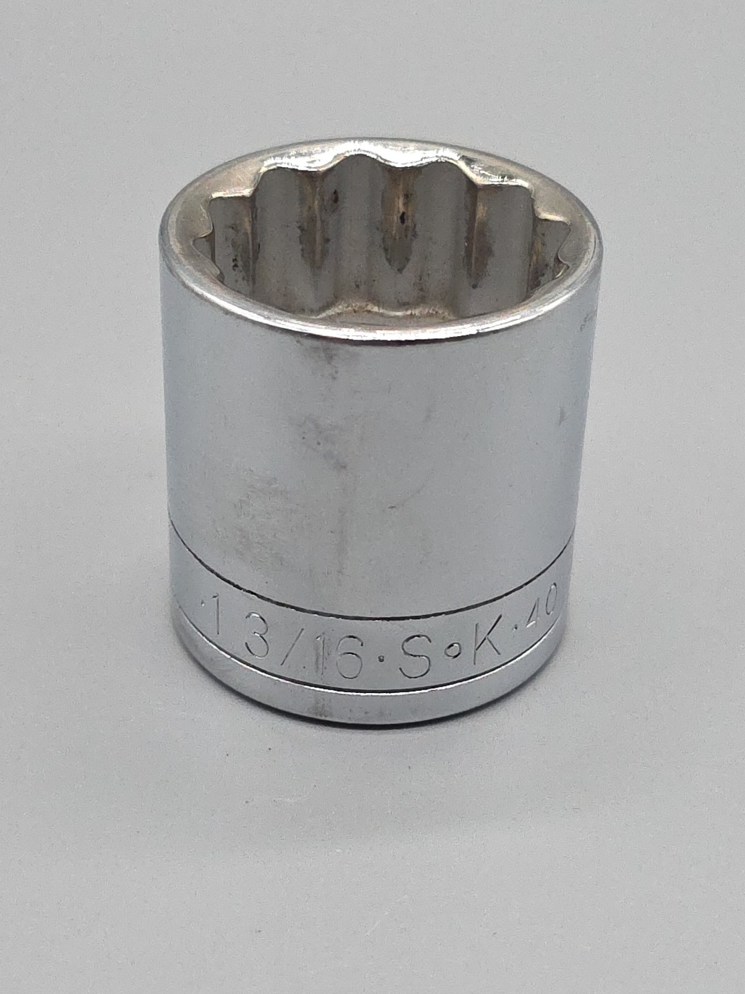 S-K Tools 1/2″ Drive 1-3/16″ Shallow Socket 40138 12pt USA