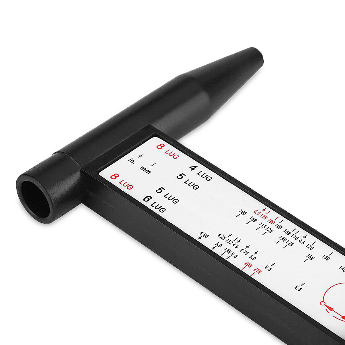 Wheel Bolt Stud Pattern Gauge Measurement 4 5 6 8 Lug Rims Holes Size Hand Tool❤
