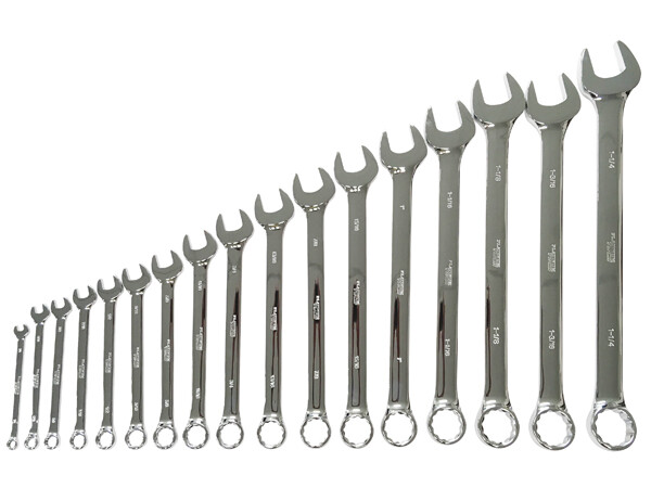 SAE Long Pattern Combination Wrench Set 17 PC.