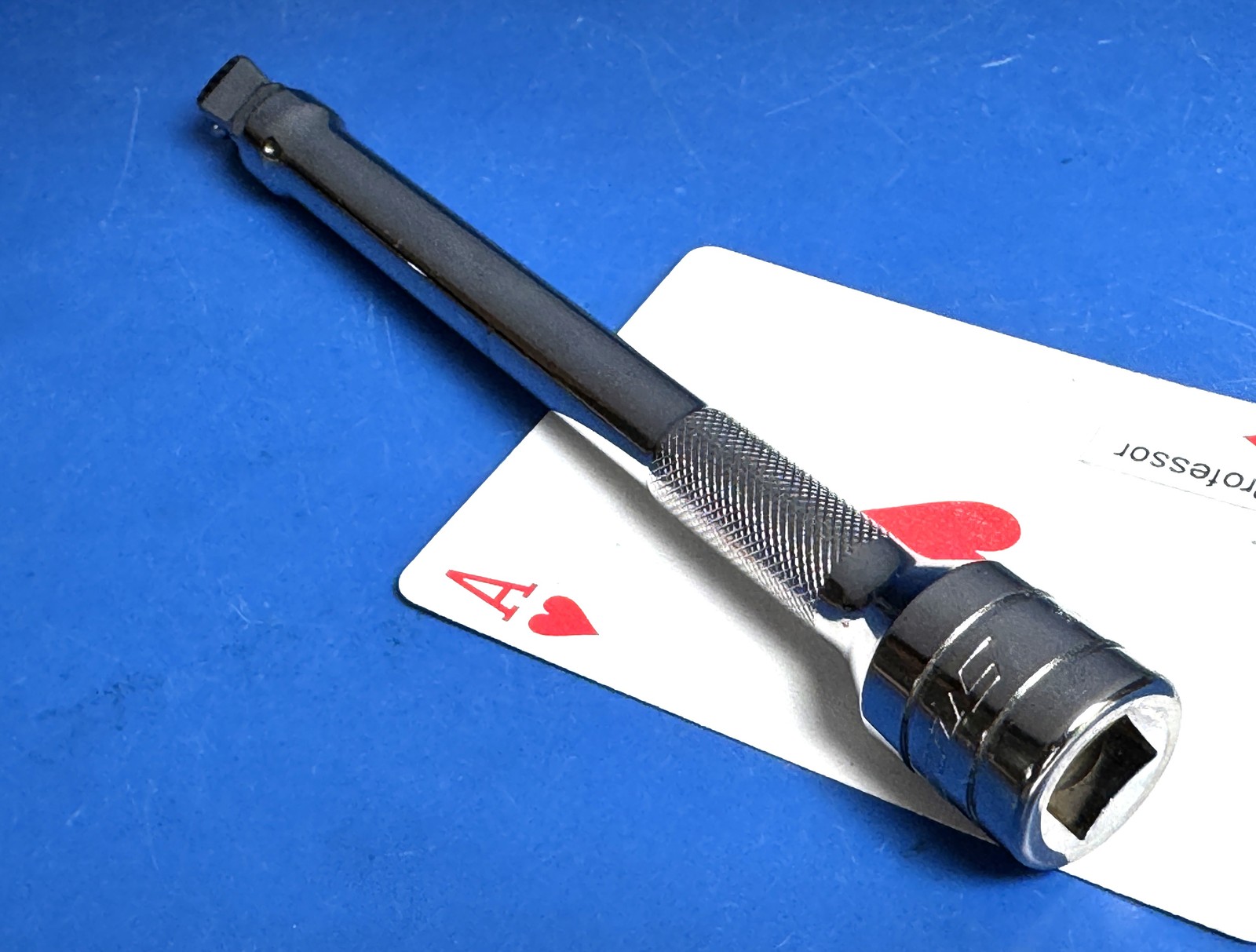 Snap-on USA 3/8″ Knurled Chrome 6″ Wobble Plus Socket Wrench Extension FXWP6 NEW