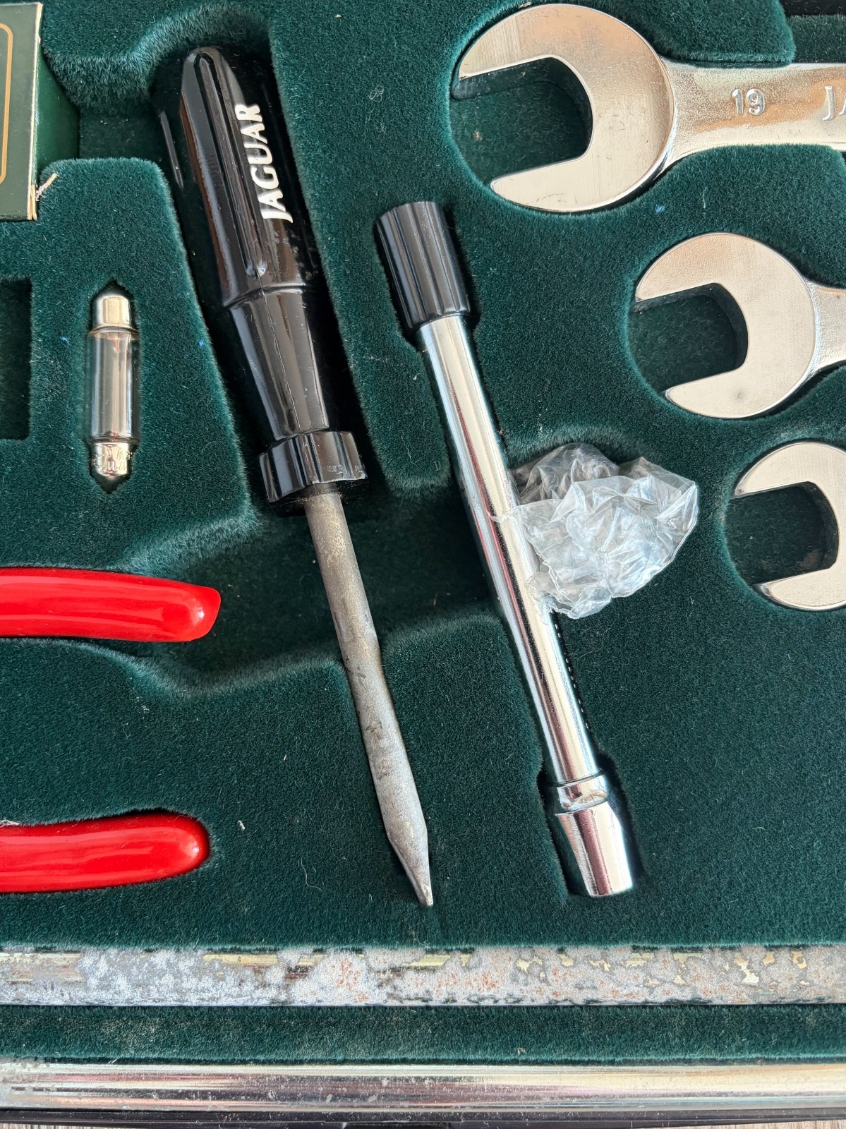 Jaguar Classic Car Tool Kit In Original Case Incomplete