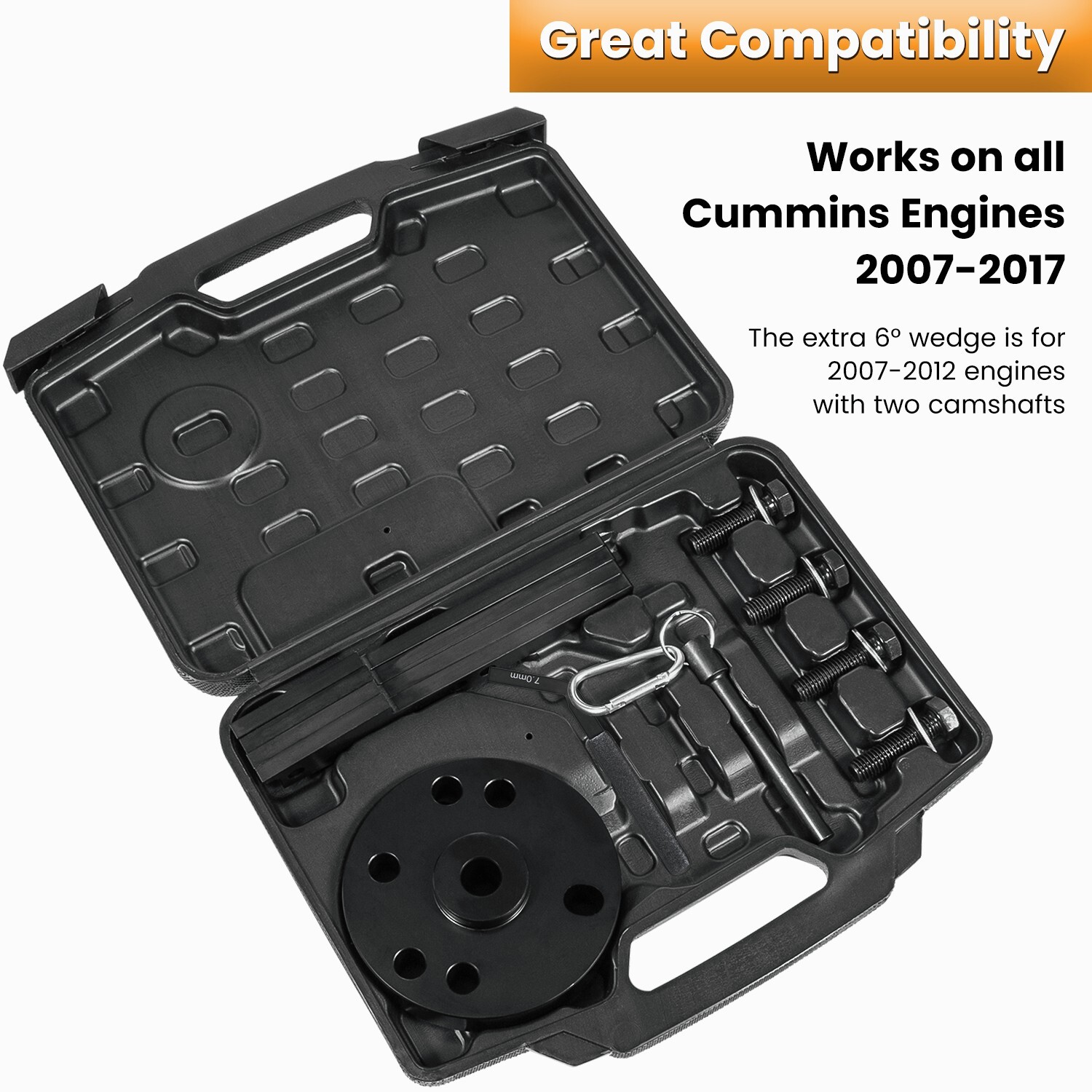 3163021 Cam Timing Tool Kit for Cummins ISX QSX Engine 2007-2017 3163530 (14PCS)