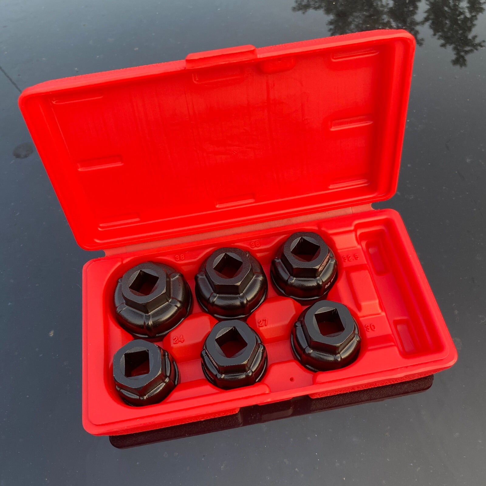 Cartridge Housing Oil Filter Cap Wrench Socket Tool Set 24 27 30 32.5 36 38 mm