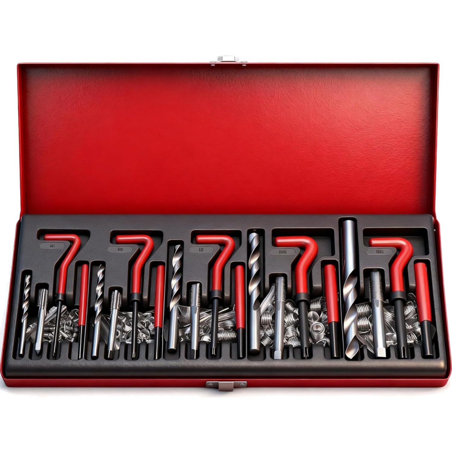 All-Inclusive Metric Helicoil Thread Repair Kit – 131-Piece Automotive Toolkit