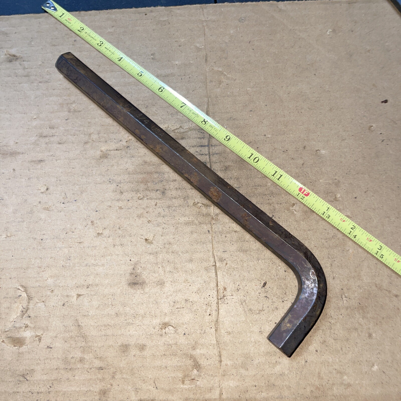 NOS Jumbo Eklind Tools ET USA 3/4 in Allen Hex Key SAE Vintage Mil-Spec 12” long