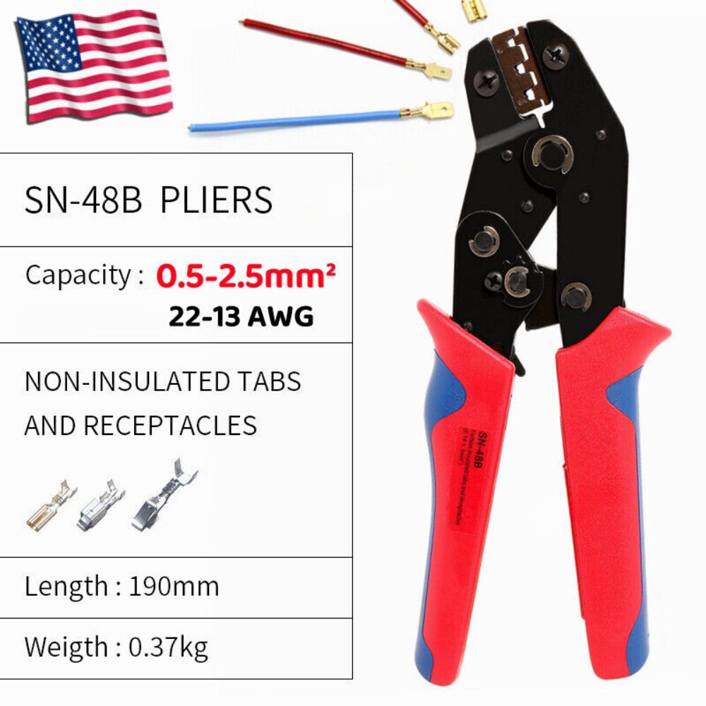 SN-68B Crimping Plier Crimper Tool 0.25-1.5mm² for Dupont,TE,JST,Molex Terminal