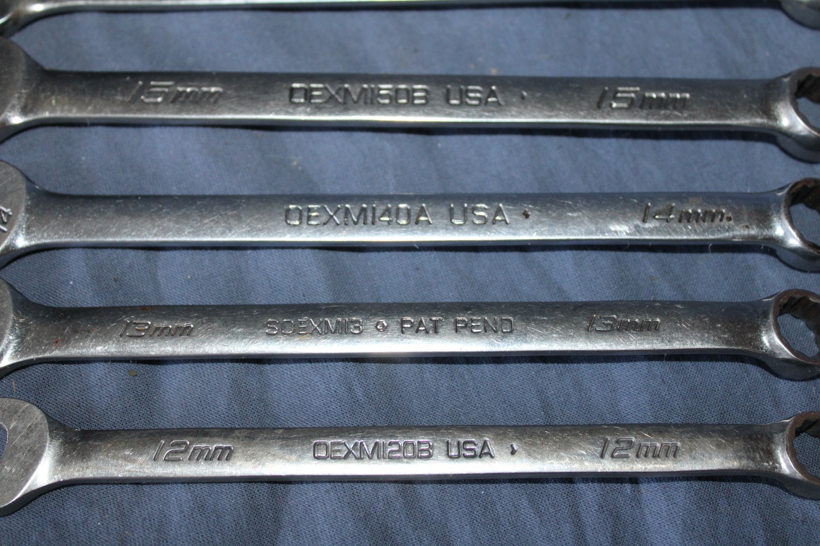 Snap-on 7 Pc Metric Combination Wrench Set 12mm – 18mm 12-Point Flank Drive