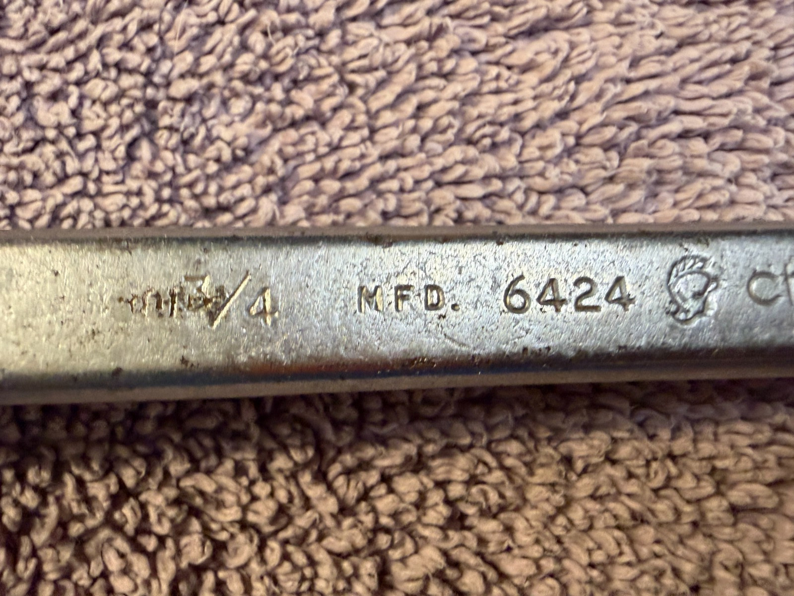 Challenger Wrench 3/4 x 11/16, MODEL 6424 double box wrench , USA