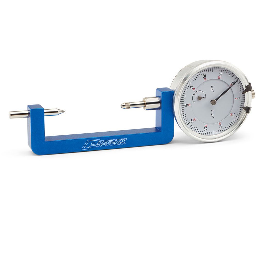 Proform Engine Connecting Rod Bolt Stretch Gauge Tool 66788; 0 to 1″ Blue Steel