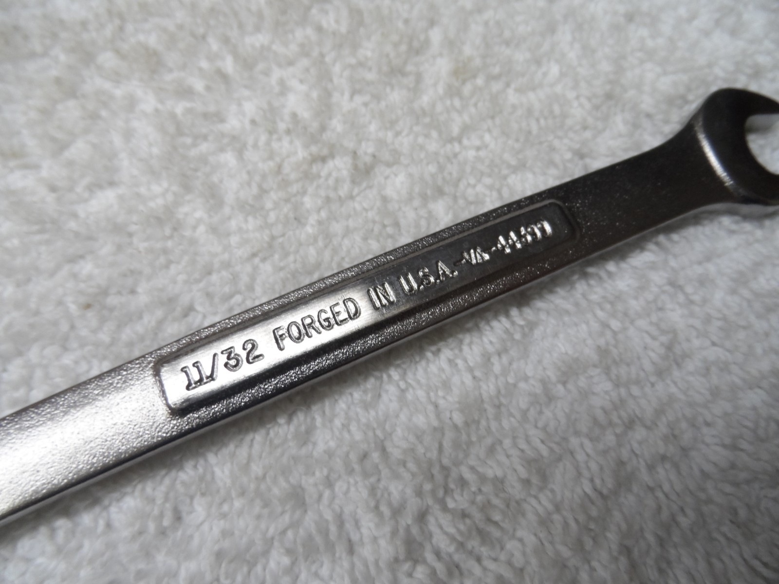 Craftsman SAE Satin Combination Wrench, 6pt, USA NOS, 11/32″ – Part # 44399