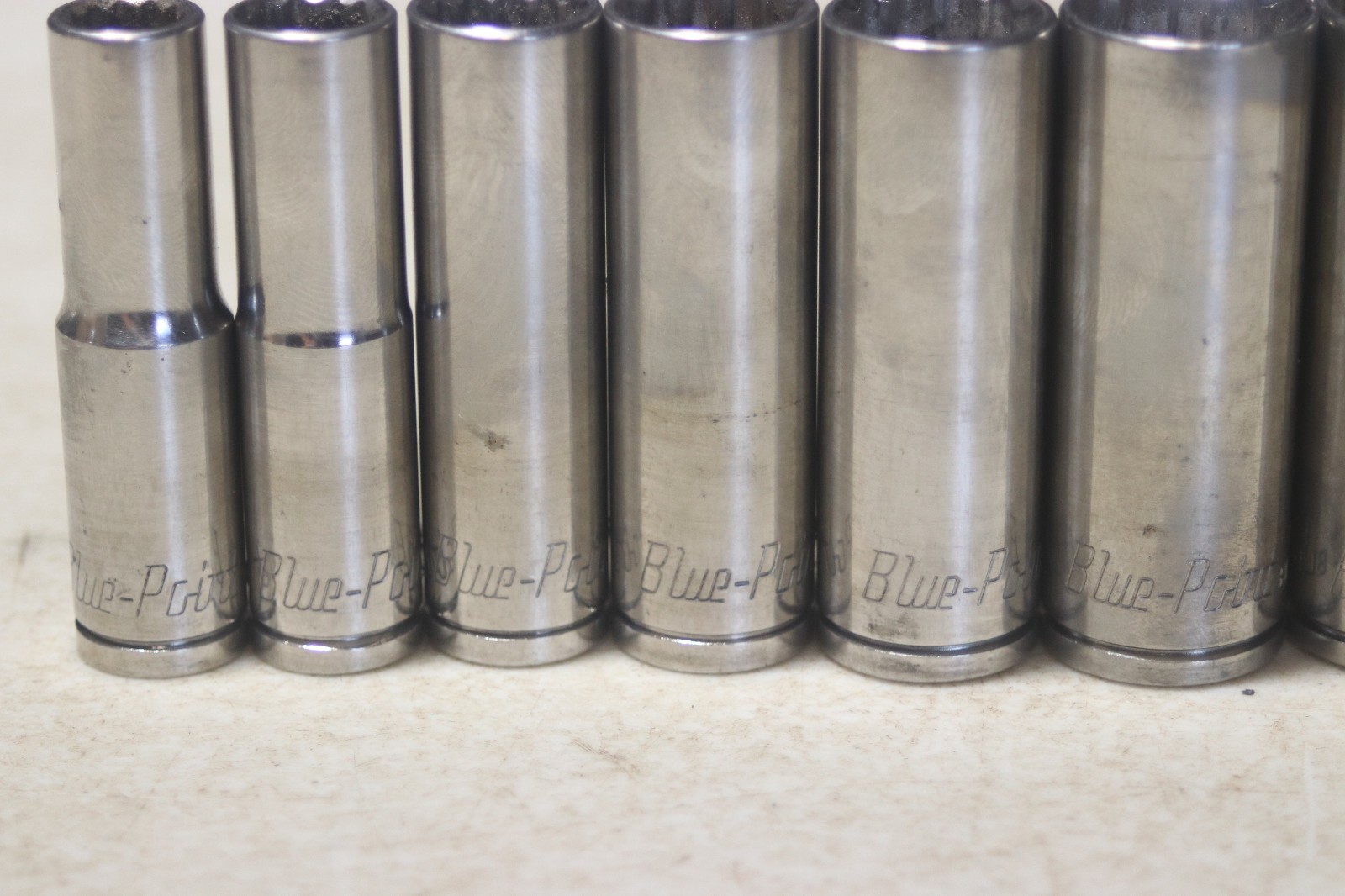 Blue Point BLPL 3/8 Inch Drive 12 Point Deep Socket Set 3/8 To 1 Inch 11 Pieces