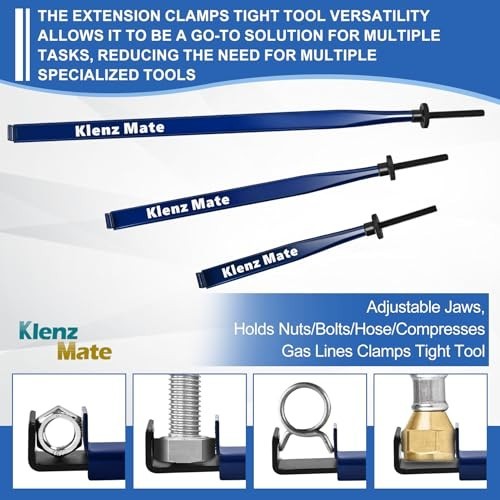 Offset Extension Wrench Set with 3 Lengths, Vise Grip, 1/2″, 1/4″, 3/8″ Adapters