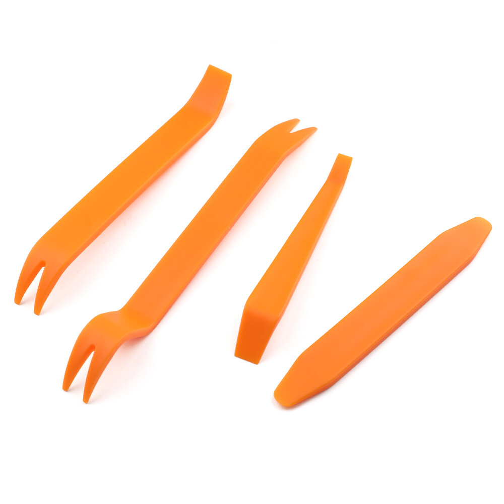 4PCS NEW Car Trim Removal Tool Car Panel Door Dashboard Fastener Remover Pry SET
