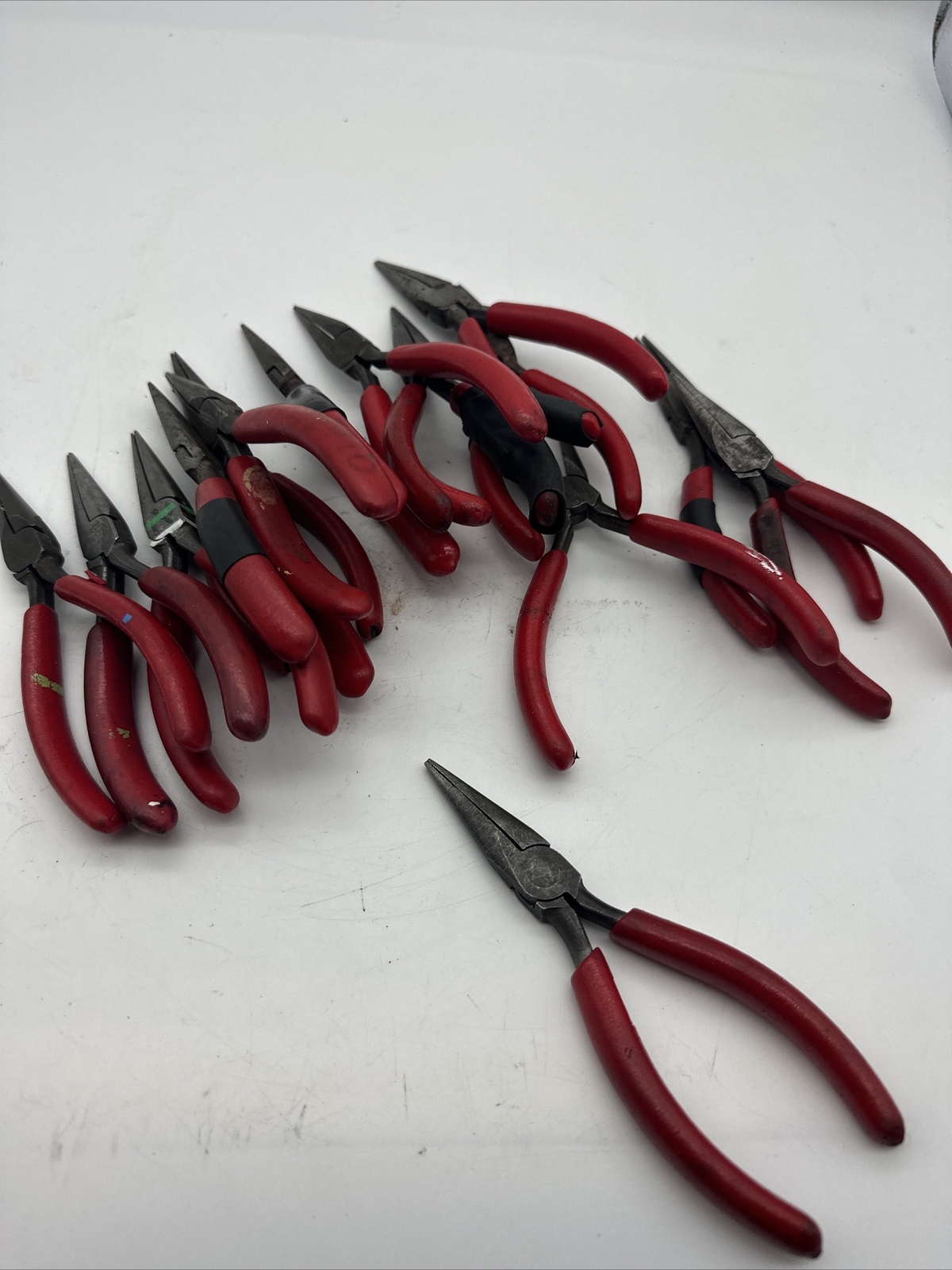 Snap on 95BCP Needle Nose Pliers 6″ Cushion Grip Red USA