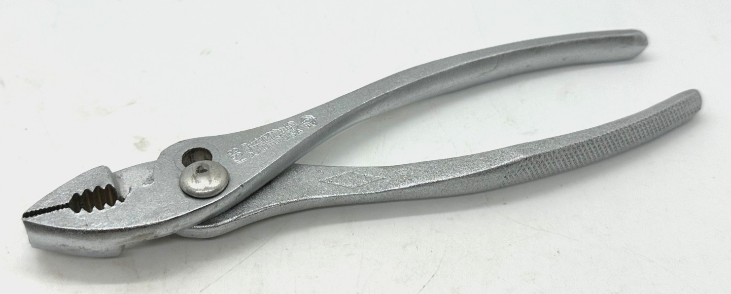 🇺🇸 VTG Diamond Tools Slip Joint Pliers 8″ Long Knurled Grip Duluth, USA