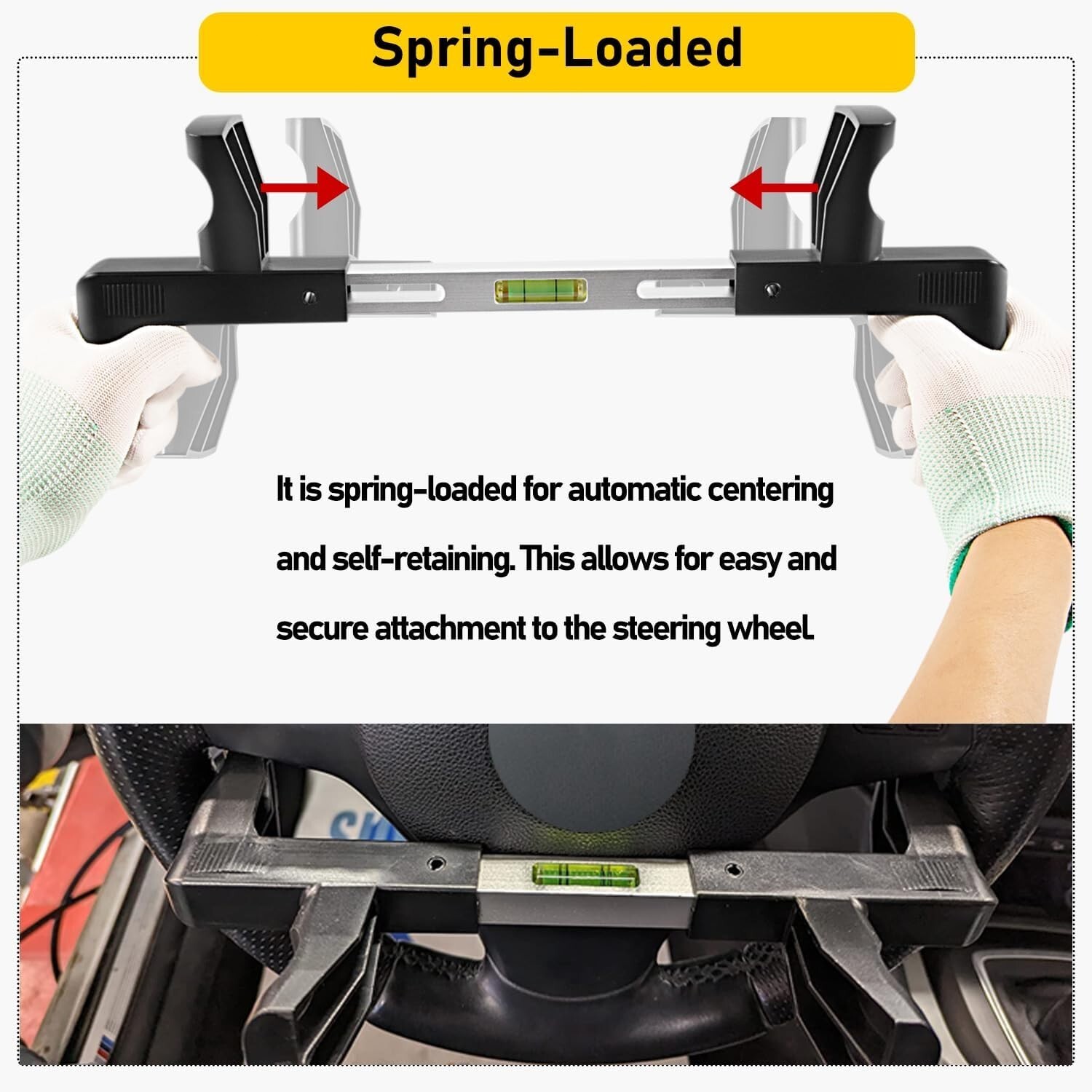 ATD-3100 Steering Wheel Level Alignment Tool 270mm-340mm for Passenger Cars Vans