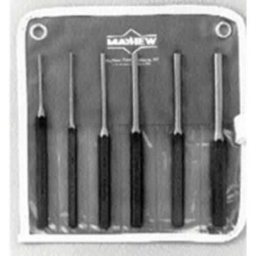 Mayhew 62080 6-piece Metric Pin Punch Set 3-8 Mm