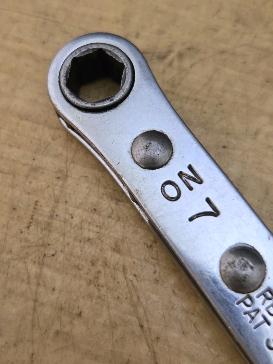 Snap On RBM78S – 7mm X 8mm Flat 6 Pt Ratcheting Double Box End Wrench
