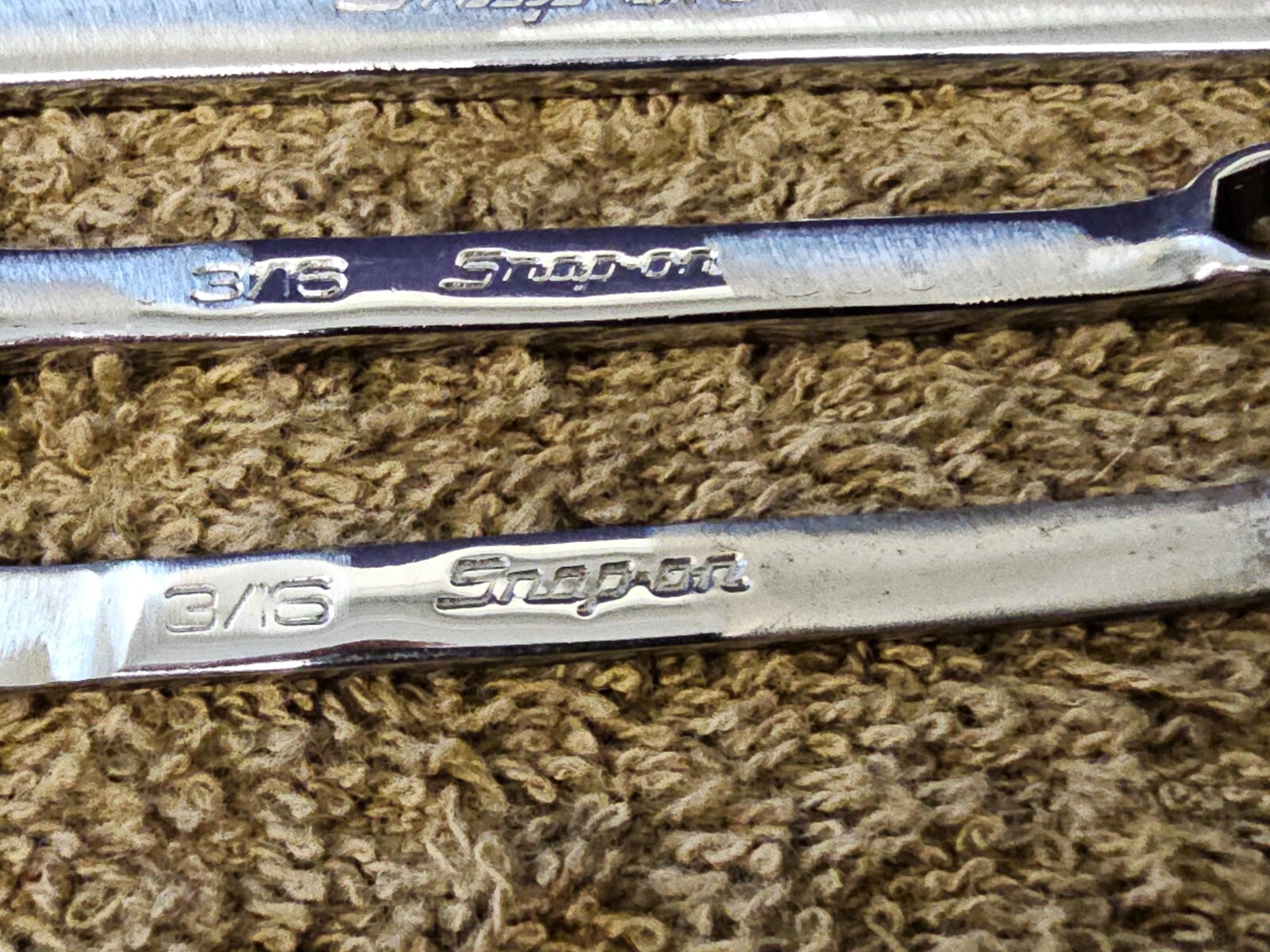 5 Snap-On Stubby Combination Wrench Set OEX OEX220B 11/16″ 7/16″ 3/8″ 3/16″