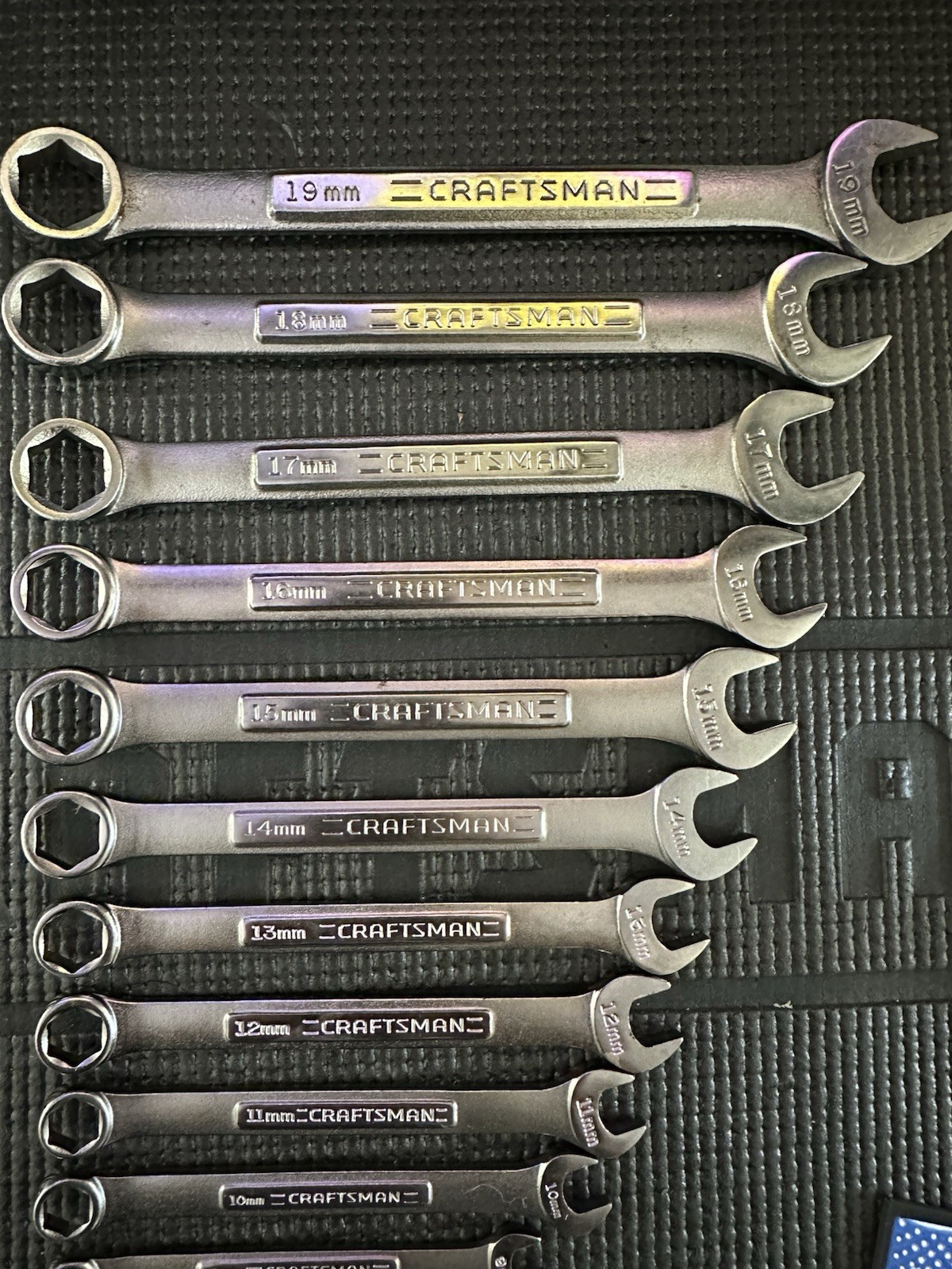 Craftsman USA 14pc METRIC 6pt VA Combination Wrench Set 6mm – 19mm 44155