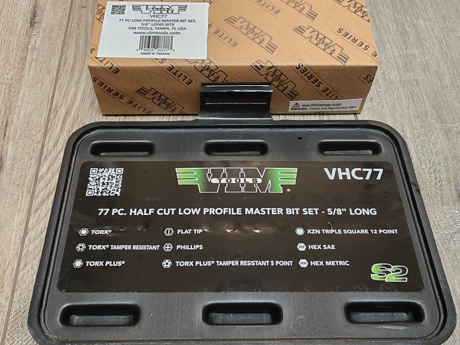 VIM 77pc Half Cut/ Super Low Profile Master Bit & Micro Ratchet Set #VHC77